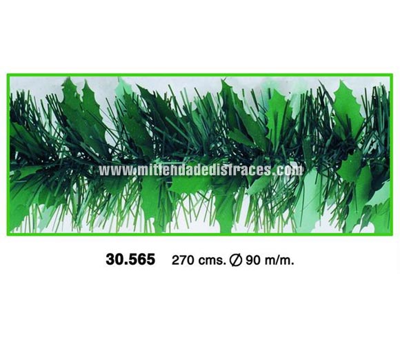 Tira de 2,70 mts. boa de hojas verdes.