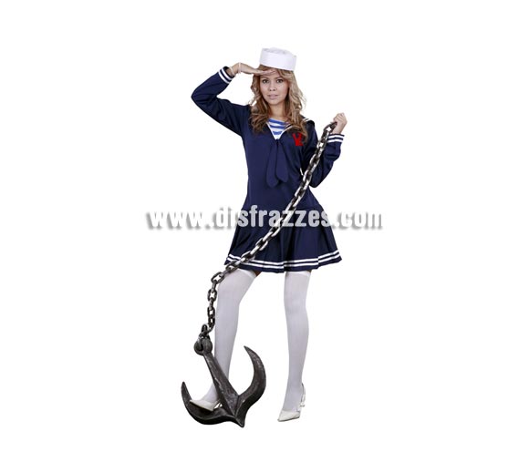 Disfraz de Marinera para mujer. Talla standar 38/42. Incluye sólo el vestido. Disfraz de Marinera Sexy para mujer.