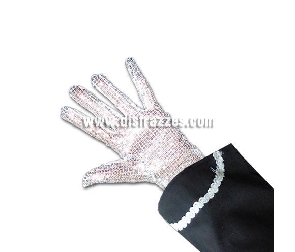 Guante Rey del Pop. Guante para el disfraz de Michael Jackson. Ideal como complemento de tu disfraz para Carnaval para ir de Fiesta a Pub's, Discotecas, Casas particulares, Restaurantes o Colegios y ayudar a crear un ambiente Carnavalesco y Festivo propio de la Fiesta de Carnavales.