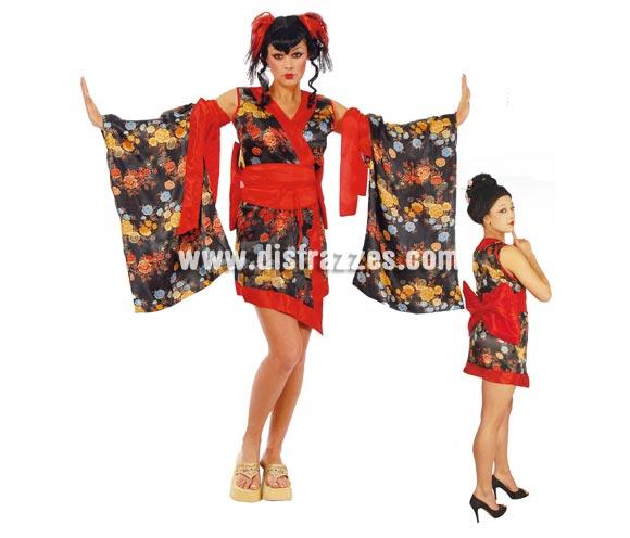 Disfraz de Japonesa Sexy adulta para Carnavales. Talla única 42/44. Incluye vestido, mangas y fajín con lazo. Disfraz de Geisha Sexy para mujer. Éste disfraz de Carnaval es ideal para divertirse en las Fiestas de Carnavales tan divertidas y estrambóticas como siempre y que cada vez se celebran en más Pueblos, Villas  y Ciudades, tanto en la calle como en Pubs, Discotecas, Casas particulares, Restaurantes o Colegios y disfrazándote con un traje de Carnaval ayudarás a crear ese ambiente Carnavalesco, tan divertido, multicolor y variopinto que a todos nos fascina y nos divierte.
¡¡Compra tu disfraz para Carnaval en nuestra tienda de disfraces, será divertido!!
