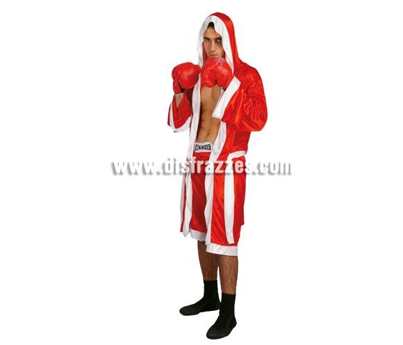 Disfraz de Boxeador adulto para Carnavales. Talla única hasta la 52/54. Incluye batín, cinturón y pantalón. Guantes NO incluidos, podrás verlos en la sección Complementos. Éste disfraz de Carnaval es ideal para divertirse en las Fiestas de Carnavales tan divertidas y estrambóticas como siempre y que cada vez se celebran en más Pueblos, Villas  y Ciudades, tanto en la calle como en Pubs, Discotecas, Casas particulares, Restaurantes o Colegios y disfrazándote con un traje de Carnaval ayudarás a crear ese ambiente Carnavalesco, tan divertido, multicolor y variopinto que a todos nos fascina y nos divierte.
¡¡Compra tu disfraz para Carnaval en nuestra tienda de disfraces, será divertido!!
