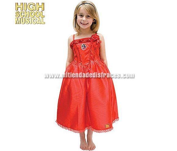 Disfraz de HSM Gabriella. Talla de 9 a 10 años. Incluye vestido y auriculares con micrófono. Disfraz con licencia Disney. Disfraz ideal para regalar en Navidad o en cualquier ocasión.