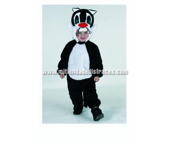 Disfraz de Gatito adulto. Disponible en varias tallas. Para ir igual que Silvestre. Ideal para Peñas, Comparsas y Grupos. Disfraz de Gato para adultos. También tenemos la pareja con la referencia A1027CON.