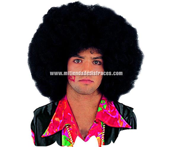 Peluca afro deluxe. Talla única. Alta Calidad. Disponible en varios colores.