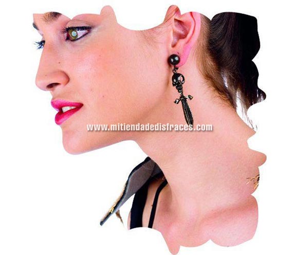 Pendientes Espada Calavera deluxe.