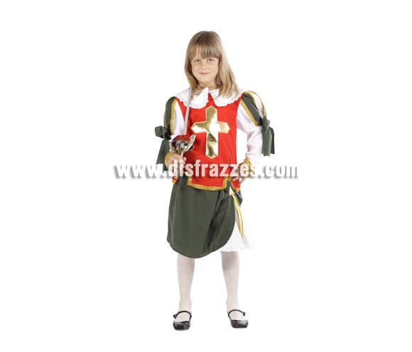 Disfraz de Espadachina infantil para Carnaval. Varias tallas. Incluye falda y camisa con cuello. Alta calidad. Hecho en España. 
Éste disfraz de Carnaval es ideal para divertirse en las Fiestas de Carnavales tan divertidas y estrambóticas como siempre y que cada vez se celebran en más Pueblos, Villas  y Ciudades, tanto en la calle como en Pub's, Discotecas, Casas particulares,  Restaurantes o Colegios y disfrazándote con un traje de Carnaval ayudarás a crear ese ambiente Carnavalesco, tan divertido, multicolor y variopinto  que a todos nos fascina y nos divierte.
¡¡Compra tu disfraz para Carnaval en nuestra tienda de disfraces, será divertido!!
