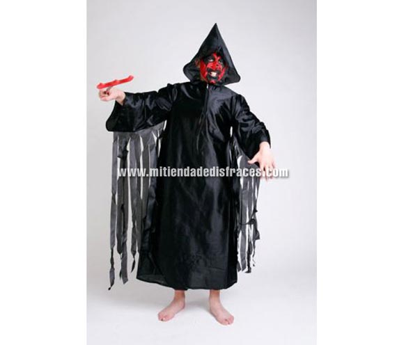 Disfraz de Tinieblas infantil. Alta calidad. Hecho en España. Disponible en varias tallas. Tridente NO incluido, podrás verlo en la sección Complementos de Halloween.