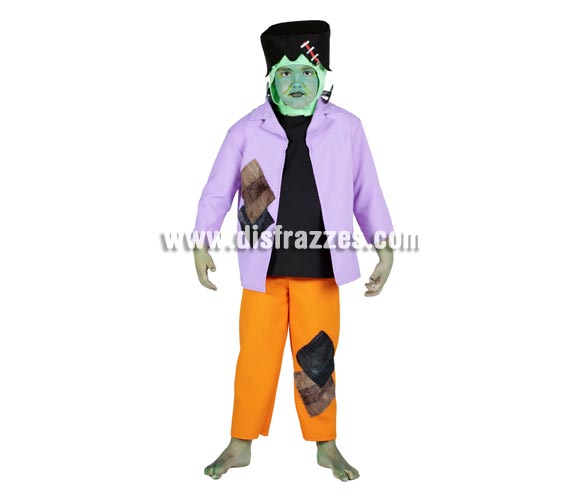 Disfraz de Frankestein infantil para Halloween. Varias tallas. Buena calidad. Hecho en España. Éste disfraz de Halloween es ideal para celebrar la Fiesta de la Noche de las Brujas en Pubs, Discotecas, Casas particulares,  Restaurantes o Colegios y ayudar a crear un ambiente terrorífico y tenebroso indispensable para la Noche de Halloween la cual se celebra la víspera de Todos los Santos.
¡¡Compra tu disfraz para Halloween en nuestra tienda de disfraces, será divertido!!
