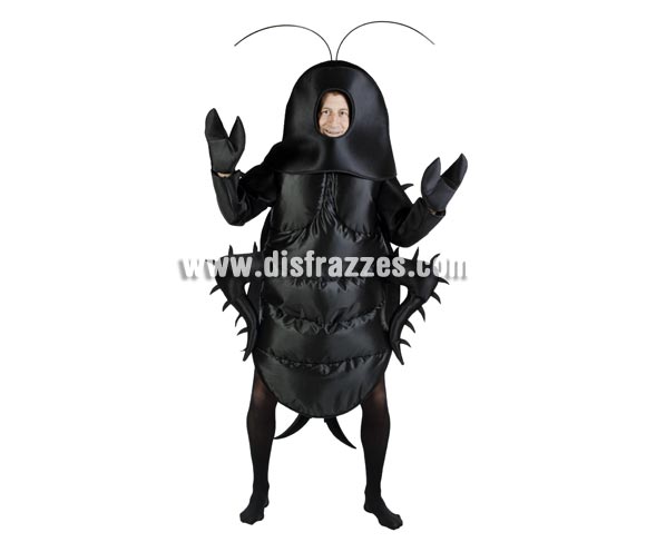 Disfraz de Cucaracha adulto para Carnaval. Talla standar adultos. Incluye disfraz de Cucaracha completo sin medias.. Un disfraz muy divertido para Despedidas de Soltero o para Peñas, Grupos y Comparsas. Se puede confeccionar en talla de mujer, consultar interesados. También serviría como disfraz de Grillo de adultos.