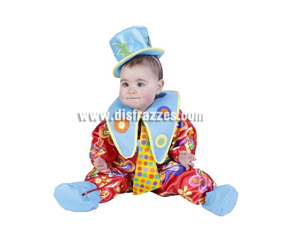 Pelele Payasito bebé barato para Carnaval. Talla de 6 a 12 meses. Incluye el gorrito. Buena calidad. Hecho en España. Éste disfraz de Carnaval es ideal para divertirse en las Fiestas de Carnavales tan divertidas y estrambóticas como siempre y que cada vez se celebran en más Pueblos, Villas  y Ciudades, tanto en la calle como en Pubs, Discotecas, Casas particulares, Restaurantes o Colegios y disfrazándote con un traje de Carnaval ayudarás a crear ese ambiente Carnavalesco, tan divertido, multicolor y variopinto que a todos nos fascina y nos divierte.
¡¡Compra tu disfraz para Carnaval en nuestra tienda de disfraces, será divertido!!

