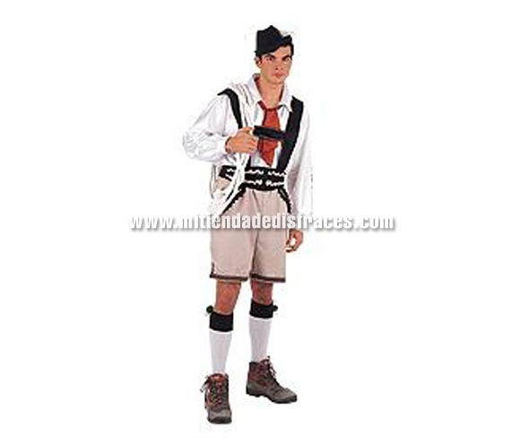 Disfraz de Edgar Medieval adulto deluxe. Disponible en varias tallas. Disfraz de Tirolés para hombre.