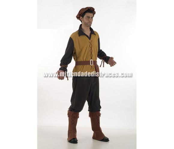 Disfraz de Mesonero Medieval deluxe adulto. Disponible en varias tallas. Disfraz de Posadero o Tabernero Medieval para hombre.
