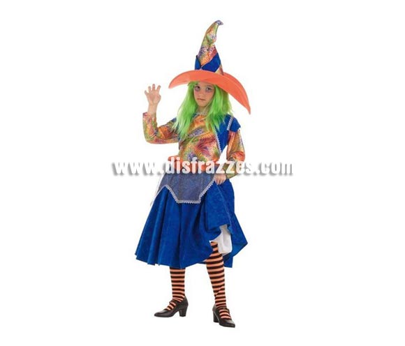 OFERTA LIQUIDACIÓN DE STOCK!!! Disfraz de Bruja Arco Iris infantil deluxe para Halloween SUPER BARATO. Alta calidad. Hecho en España. Éste disfraz de Halloween es ideal para celebrar la Fiesta de la Noche de las Brujas en Pubs, Discotecas, Casas particulares,  Restaurantes o Colegios y ayudar a crear un ambiente terrorífico y tenebroso indispensable para la Noche de Halloween la cual se celebra la víspera de Todos los Santos.
¡¡Compra tu disfraz para Halloween en nuestra tienda de disfraces, será divertido!!
