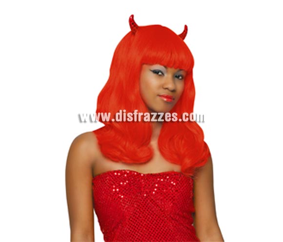Peluca Diablesa con cuernos para Halloween. Ideal como complemento de tu disfraz de Halloween para ir de Fiesta a Pubs, Discotecas, Casas particulares o Restaurantes y ayudar a crear un ambiente terrorífico y tenebroso en la Fiesta de Halloween.
¡¡Compra los complementos de tu disfraz para Halloween en nuestra tienda de disfraces, será divertido!!
