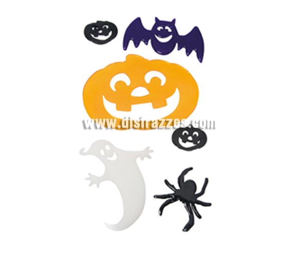 Blister Halloween Stickys para decorar en Hallwoeen. Artículo muy apropiado para decoración de Halloween en Discotecas, Pubs, Restaurantes, Colegios y Casas particulares y así crear un ambiente terrorífico y tenebroso típico de la Fiesta de Halloween cada vez más seguida por todos.
¡¡Compra la decoración para Halloween en nuestra tienda de disfraces, será divertido!!
