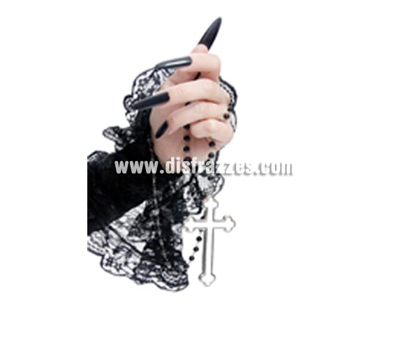 Rosario Gótico con cruz blanca para Halloween. Ideal como complemento de tu disfraz de Halloween para ir de Fiesta a Pubs, Discotecas, Casas particulares o Restaurantes y ayudar a crear un ambiente terrorífico y tenebroso en la Fiesta de Halloween.
¡¡Compra los complementos de tu disfraz para Halloween en nuestra tienda de disfraces, será divertido!!
