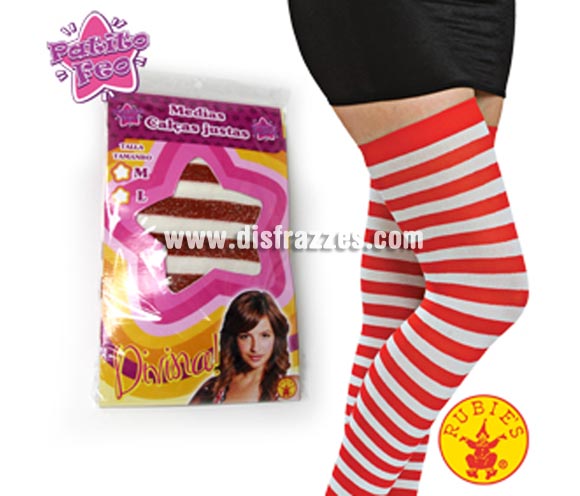 Medias Patito rojas y blancas. Talla de 5 a 7 años. Con licencia de la serie de TV Patito Feo. Ideal también como complemento de tu disfraz de Bruja para  Halloween para ir de Fiesta a Pubs, Discotecas, Casas particulares o Restaurantes y ayudar a crear un ambiente terrorífico y tenebroso en la Fiesta de Halloween.
¡¡Compra los complementos de tu disfraz para Halloween en nuestra tienda de disfraces, será divertido!!
