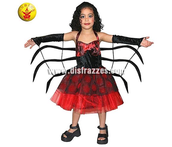 Disfraz de Spider Girl con patas infantil para Halloween. Talla de 8 a 10 años. Incluye vestido con patas de araña. Éste disfraz de Halloween es ideal para celebrar la Fiesta de la Noche de las Brujas cada vez más arraigada en nuestro País en Pub's, Discotecas, Casas particulares,  Restaurantes o Colegios y ayudar a crear un ambiente terrorífico y tenebroso indispensable para la Noche de Halloween la cual se celebra la víspera de Todos los Santos.
¡¡Compra tu disfraz para Halloween en nuestra tienda de disfraces, será divertido!!
