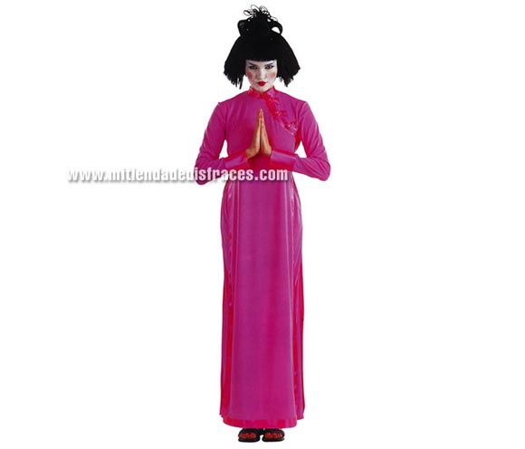 Disfraz de Hanoi Pink adulta. Talla única.