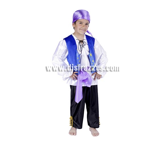 Disfraz de Zíngaro infantil para Carnaval. Varias tallas. Alta calidad. Hecho en España. Éste disfraz de Carnaval es ideal para divertirse en las Fiestas de Carnavales tan divertidas y estrambóticas como siempre y que cada vez se celebran en más Pueblos, Villas  y Ciudades, tanto en la calle como en Pubs, Discotecas, Casas particulares,  Restaurantes o Colegios y disfrazándote con un traje de Carnaval ayudarás a crear ese ambiente Carnavalesco, tan divertido, multicolor y variopinto  que a todos nos fascina y nos divierte.
¡¡Compra tu disfraz para Carnaval en nuestra tienda de disfraces, será divertido!!
