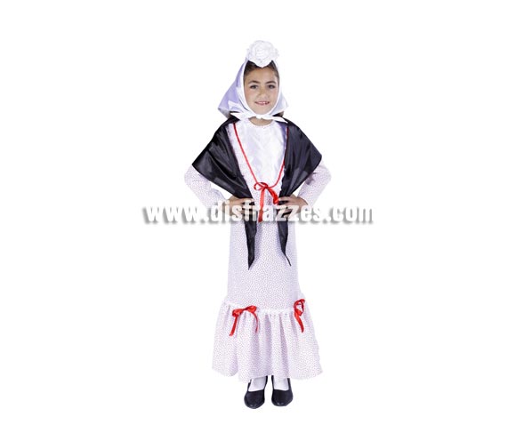 Disfraz de Chulapita infantil. Varias tallas. Buena calidad, hecho en España. Flor NO incluida. Alta calidad. Hecho en España. Éste disfraz de Carnaval es ideal para divertirse en las Fiestas de Carnavales tan divertidas y estrambóticas como siempre y que cada vez se celebran en más Pueblos, Villas  y Ciudades, tanto en la calle como en Pubs, Discotecas, Casas particulares,  Restaurantes o Colegios y disfrazándote con un traje de Carnaval ayudarás a crear ese ambiente Carnavalesco, tan divertido, multicolor y variopinto  que a todos nos fascina y nos divierte.
¡¡Compra tu disfraz para Carnaval en nuestra tienda de disfraces, será divertido!!
