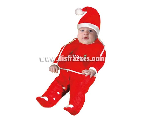 Babero de Papa Noel con gorro para bebés. Con éste babero nuestros bebés seguro que se lo comen todo y ellos, estarán para comérselos! Éste babero de Navidad es ideal para la época Navideña en la que los niños hacen teatros de Belenes e interpretan canciones tradicionales en los Colegios y se comienzan a preparar las Fiestas en las que Reina la Paz y la Unidad. 
¡¡Compra tu disfraz para Navidad en nuestra tienda de disfraces, será divertido!!
