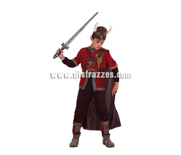 Disfraz de Vikingo para niños de 10 a 12 años. Espada NO incluida, podrás verla en la sección de Complementos.