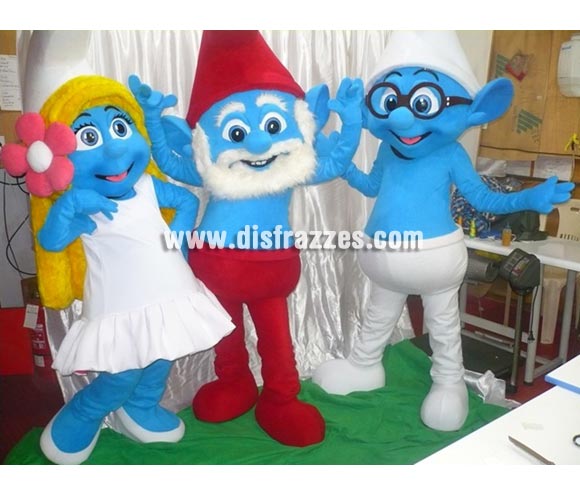 Disfraz de Mascota Publicitaria Duendes o Enanitos Azules. Precio por unidad, se venden por separado. Realizamos todo tipo de mascotas publicitarias adaptándonos a sus necesidades para Empresas, Centros Comerciales, Parques de Atracciones, Ayuntamientos, Empresas de Eventos, Empresas de publicidad, Grupos de Animación, etc. etc. Tiempo de fabricación 1 mes aproximadamente. El precio de los portes de ésta mascota es de 50 euros dado el volumen que tiene el paquete. Para el encargo de su mascota, debe contactar con nosotros por teléfono o email. ¡¡Confia en nosotros para la realización o confección de todos tus Disfraces Publicitarios, será divertido!! 
