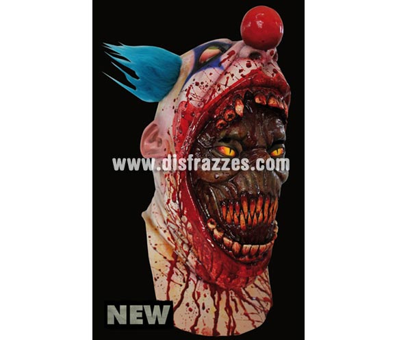 Coulrophobia máscara de látex. Alta calidad. Fabricada en látex artesanalmente por una empresa que hace efectos especiales para Hollywood. Máscara de cabeza entera. Es verdaderamente impresionante cómo nuestra mente puede crearnos verdadero pánico a algo que para el resto de personas es incluso gracioso. Máscara de Payaso poseído.