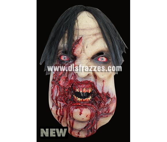 Máscara Butcher de latex. Alta calidad. Fabricada en látex artesanalmente por una empresa que hace efectos especiales para Hollywood. Máscara de cabeza entera. Máscara de Carnicero Zombie de latex para Halloween.