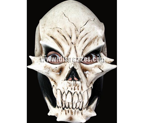 Máscara Devil Skull de latex. Alta calidad. Fabricada en látex artesanalmente por una empresa que hace efectos especiales para Hollywood. Máscara de Calavera demoniaca de latex.