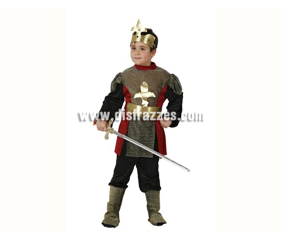 Disfraz de Caballero Medieval para niños de 5-6 años. Espada NO incluida.