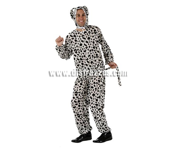 Disfraz de Dálmata para hombre. Talla 2 M-L standar = 52/54. Incluye mono y capucha.