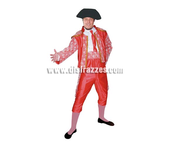 Disfraz barato de Torero para hombre. Talla 1 ó talla S = 48/52. Incluye chaqueta, montera y pantalón.