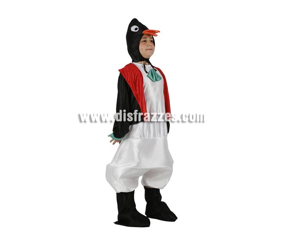 Disfraz de Pingüino para niños de 3 a 4 años. Incluye traje completo.