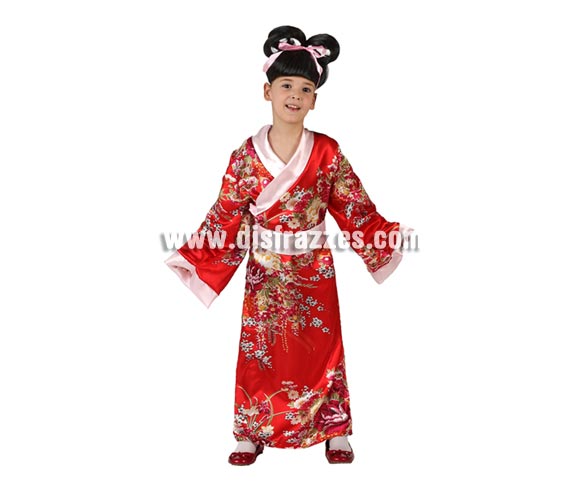 Disfraz de Kimono Japonesa para niñas 3 a 4 años. Incluye Kimono.