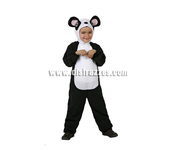Disfraz de Oso Panda para bebés de 12 a 24 meses. Incluye mono con capucha.