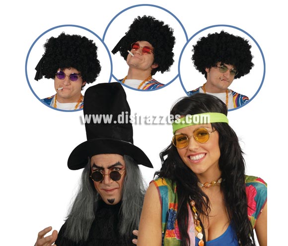 Gafas hippie, colores surtidos.