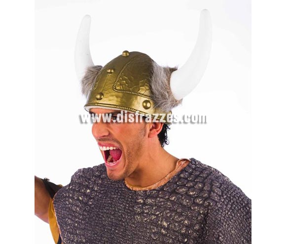 Casco Vikingo con Cuernos Dacha Deluxe. Talla Unica